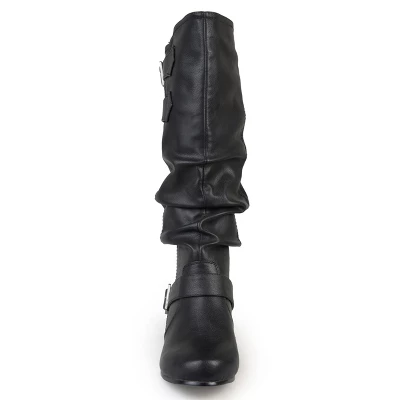 Journee Collection Womens Tiffany Hidden Wedge Mid Calf Boots 7 Journee Collection Womens Tiffany Hidden Wedge Mid Calf Boots - Image 5