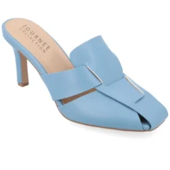 Journee Collection Womens Tristin Slip On Stiletto Square Toe Mule Pumps -Georgia Shoes Shop GUEST c12f1434 98cc 4117 82f1 072369531f63