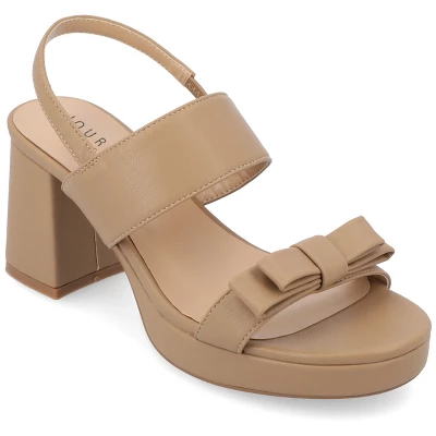 Journee Collection Womens Brookan Sling Back Covered Block Heel Platform Sandals 14 Journee Collection Womens Brookan Sling Back Covered Block Heel Platform Sandals - Image 12
