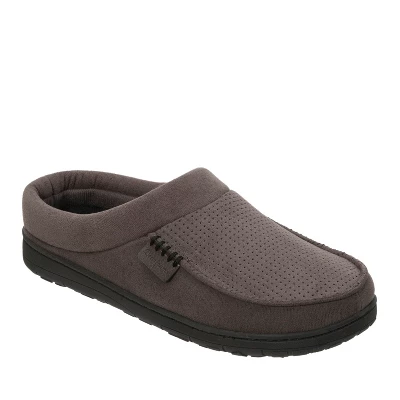 Dearfoams Men's Brendan Perforated Microsuede Moccasin Toe Clog 10 Dearfoams Men's Brendan Perforated Microsuede Moccasin Toe Clog - Image 8