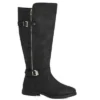 Women's WIDE FIT Beryl Tall Boot - Black | EVANS