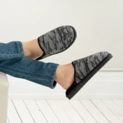 Isotoner Men's Cooper Waffle Knit & Camo Scuff Slippers -Georgia Shoes Shop GUEST c525da04 4a37 4bc8 93f9 d4ae15992b2f