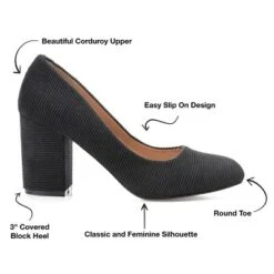Journee Collection Womens Fai Round Toe Mid Block Heel Pumps -Georgia Shoes Shop GUEST c560e363 2c3d 4585 af0a 88ba66615425