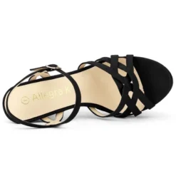 Allegra K Women's Strappy Platform Heels Stiletto Heel Sandals -Georgia Shoes Shop GUEST c60105c5 6436 4df9 8cd4 d8e294253b70