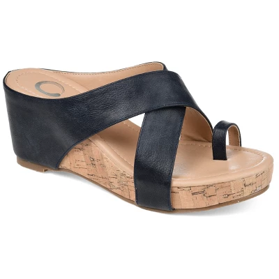Journee Collection Womens Rayna Tru Comfort Foam Wedge Heel Slip On Sandals 13 Journee Collection Womens Rayna Tru Comfort Foam Wedge Heel Slip On Sandals - Image 11
