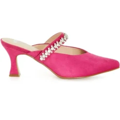 Women's WIDE FIT Paisley Heel - Hot Pink | AVENUE