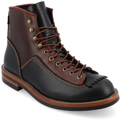 TAFT 365 Men's Model 007 Rugged Lace-up Boot In Black/Cherry 11 TAFT 365 Men's Model 007 Rugged Lace-up Boot In Black/Cherry - Image 9