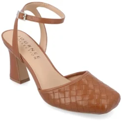 Journee Collection Womens Moriah Embossed Ankle Strap Square Toe Pumps -Georgia Shoes Shop GUEST c9d82f71 0243 47cb b274 6bb7cf4bb6d4