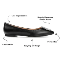 Journee Collection Womens Renzo Slip On Pointed Toe Ballet Flats -Georgia Shoes Shop GUEST cc185d91 ed3a 445b 81a5 cc29ac8f9e46