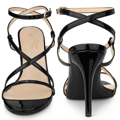 Perphy Strappy Slingback Open Toe Stiletto Heels Sandals For Women 3 Perphy Strappy Slingback Open Toe Stiletto Heels Sandals For Women