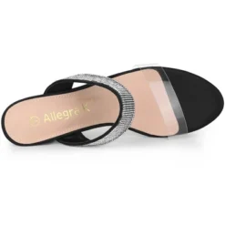 Allegra K Women's Clear Strap Rhinestones Heel Chunky Heels Slide Sandals 11 Allegra K Women's Clear Strap Rhinestones Heel Chunky Heels Slide Sandals -Georgia Shoes Shop GUEST cd2bc5bb 4c3c 4f50 b9f0 5b942b92b769