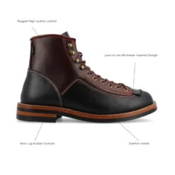 TAFT 365 Men's Model 007 Rugged Lace-up Boot In Black/Cherry 20 TAFT 365 Men's Model 007 Rugged Lace-up Boot In Black/Cherry -Georgia Shoes Shop GUEST ce59a7ae 7521 4c7b bac2 c076619bc2a3