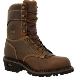 Men's Georgia Boot AMP LT Logger Composite Toe Insulated Waterproof Work Boot -Georgia Shoes Shop GUEST ced0e229 2b36 4b21 8a75 3b854b0f8ef5