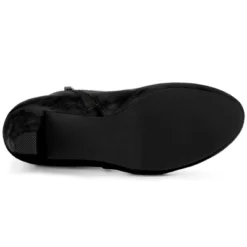 Allegra K Women's Platform Side Zippers Chunky Heel Ankle Boots -Georgia Shoes Shop GUEST cf53da01 62f8 4247 a58e d831e2a953fd