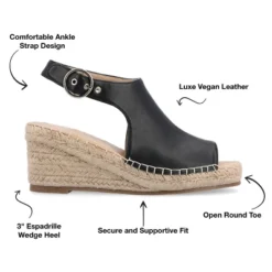 Journee Collection Womens Crew Wedge Heel Espadrille Sandals -Georgia Shoes Shop GUEST cfbf2499 8dda 4214 81b7 9201466dbaf0
