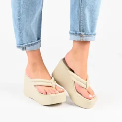 Journee Collection Womens Shareene Tru Comfort Foam Slip On Platform Wedge Sandals 22 Journee Collection Womens Shareene Tru Comfort Foam Slip On Platform Wedge Sandals -Georgia Shoes Shop GUEST d0f625fb c932 4820 8de3 1850c1852d83