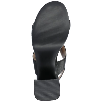 Journee Collection Womens Brookan Sling Back Covered Block Heel Platform Sandals 6 Journee Collection Womens Brookan Sling Back Covered Block Heel Platform Sandals - Image 4