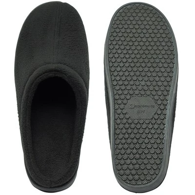 Alpine Swiss Peter Mens Memory Foam Wide Fleece Clog Slippers Slip On House Shoes 6 Alpine Swiss Peter Mens Memory Foam Wide Fleece Clog Slippers Slip On House Shoes - Image 4