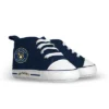 Baby Fanatic Pre-Walkers High-Top Unisex Baby Shoes - MLB Milwaukee Brewers