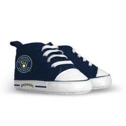 Baby Fanatic Pre-Walkers High-Top Unisex Baby Shoes - MLB Milwaukee Brewers