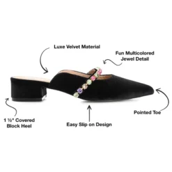 Journee Collection Womens Jewel Mules Pointed Toe Slip On Flats -Georgia Shoes Shop GUEST d5f03927 af6a 454a adb0 b0d6bd12304a