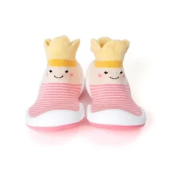Komuello Baby Girl First Walk Sock Shoes Crown Princess