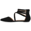 Journee Collection Womens Marlee Tru Comfort Foam Back Heel Zip Pointed Toe Cage Flats -Georgia Shoes Shop GUEST d667a1c9 dac9 4b52 b36c 173a34f96893