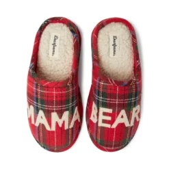 Dearfoams Women's Plaid Mama Bear Clog Slipper -Georgia Shoes Shop GUEST d6824dbe 3694 4897 9950 799e497a697f