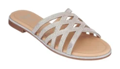 GC Shoes Sage Embellished Laser Cut Slide Flat Sandal -Georgia Shoes Shop GUEST d69e07a5 52dc 48ba ab21 fcfce7c483ad