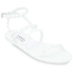 Journee Collection Womens Saphira Multi Strap Studded Jelly Sandal -Georgia Shoes Shop GUEST d6a01d1d cd03 4571 a651 0a6aa201aacc