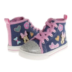 Disney Minnie Mouse Shoes Girl Sneakers - High Top Casual Canvas Characters Slip On Kids Shoes (toddler/little Kid Sizes 6-12) -Georgia Shoes Shop GUEST d7e4d540 14e8 4899 9f4d 0147d60bab50