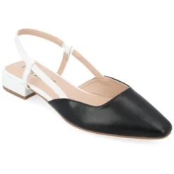 Journee Collection Womens Paislee Sling Back Block Heel Square Toe Flats -Georgia Shoes Shop GUEST d80af1e1 b5c4 4713 94f0 5e6c17b4f3c5