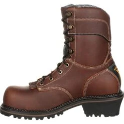 Men's Brown Georgia Boot AMP LT Logger Composite Toe Waterproof Work Boot Size 10(Wide) -Georgia Shoes Shop GUEST d840dcab 6e12 45d8 b0de 627e86db20b1