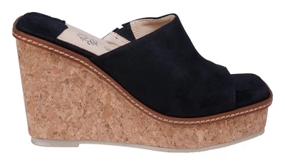 GC Shoes Estela Squared Toe Cork Slide Wedge Sandals 3 GC Shoes Estela Squared Toe Cork Slide Wedge Sandals