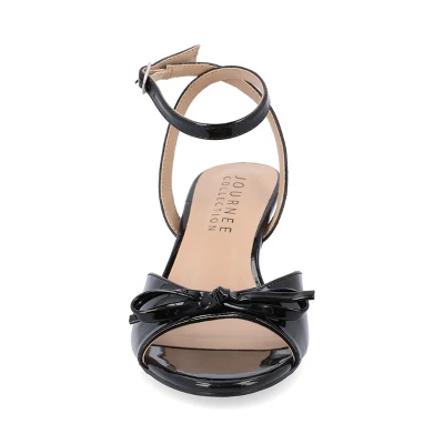 Journee Collection Womens Jennifer Kitten Heel Ankle Strap Open Toe Pumps 7 Journee Collection Womens Jennifer Kitten Heel Ankle Strap Open Toe Pumps - Image 5