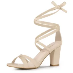 Allegra K Women's Lace Up High Block Heeled Sandals 23 Allegra K Women's Lace Up High Block Heeled Sandals -Georgia Shoes Shop GUEST db9478b8 cd5d 4eec 9282 28ca0c2228d0