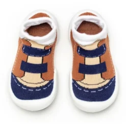 Komuello Toddler First Walk Sock Shoes - Walker Brown -Georgia Shoes Shop GUEST db9908cd ff88 4ab7 a678 3d2e7d2c5355