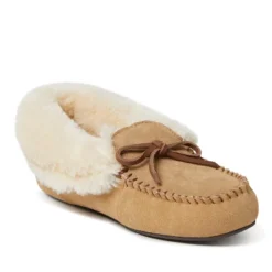 Dearfoams Women's Genuine Suede Foldover Moccasins -Georgia Shoes Shop GUEST dbc5c9a9 fd91 44a1 ac6c 731bc045c704
