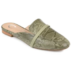 Journee Collection Womens Reneye Slip On Almond Toe Mules Flats -Georgia Shoes Shop GUEST dc56d2ff ca30 4f37 80d7 4bbddf855177