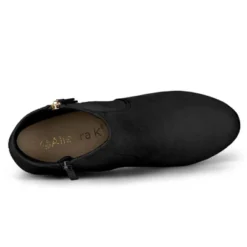 Allegra K Women's Side Zip Low Platform Chunky Heel Ankle Booties -Georgia Shoes Shop GUEST de52c7e6 06cd 4d02 92e4 3b8238fd1d1c