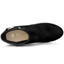 Allegra K Women's Platform Side Zippers Chunky Heel Ankle Boots -Georgia Shoes Shop GUEST de7f9dd1 8f11 4f9d b243 54f868f8714f