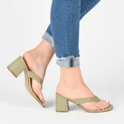 Journee Collection Womens Alika Slip On Block Heel Sandals -Georgia Shoes Shop GUEST dea36d69 524e 454b 8daf 4576d5dfa34a