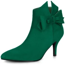 Allegra K Women's Point Toe Bow Stiletto Heel Ankle Boots -Georgia Shoes Shop GUEST deedc9c1 5cb4 4512 83a6 26038be80a51