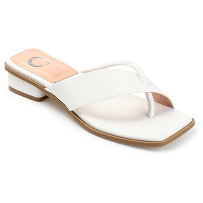 Journee Collection Womens Mina Tru Comfort Foam Flip Flop Low Block Heel Sandals 15 Journee Collection Womens Mina Tru Comfort Foam Flip Flop Low Block Heel Sandals - Image 13