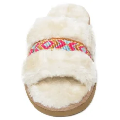 Minnetonka Women's Faux Fur London Slide Slipper