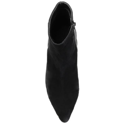 Journee Signature Womens Genuine Leather Reeya Almond Toe Wedge Ankle Booties 5 Journee Signature Womens Genuine Leather Reeya Almond Toe Wedge Ankle Booties - Image 3