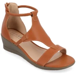 Journee Collection Womens Trayle Wedge Back Heel Zip Sandals -Georgia Shoes Shop GUEST e316b171 4677 43c8 ad05 a7e9cfe2df33