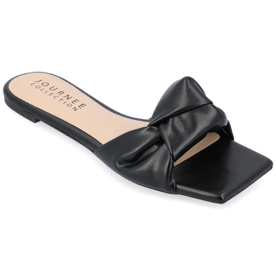 Journee Collection Womens Dianah Tru Comfort Foam Slip On Slide Flat Sandals 11 Journee Collection Womens Dianah Tru Comfort Foam Slip On Slide Flat Sandals - Image 9