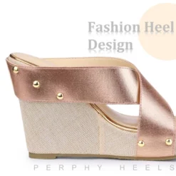 Perphy Women' Sandal Open Toe Platform Linen Slide Wedge Heel -Georgia Shoes Shop GUEST e53c2559 b586 48a5 833e c4f468ebce95