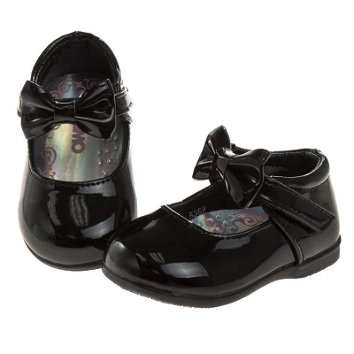 Josmo Baby Girls' Mary Jane Flats With Bow Detail: Non-Slip Sole Wedding Flower Girls' Shoes (Infants/Toddler Sizes) 4 Josmo Baby Girls' Mary Jane Flats With Bow Detail: Non-Slip Sole Wedding Flower Girls' Shoes (Infants/Toddler Sizes) - Image 2